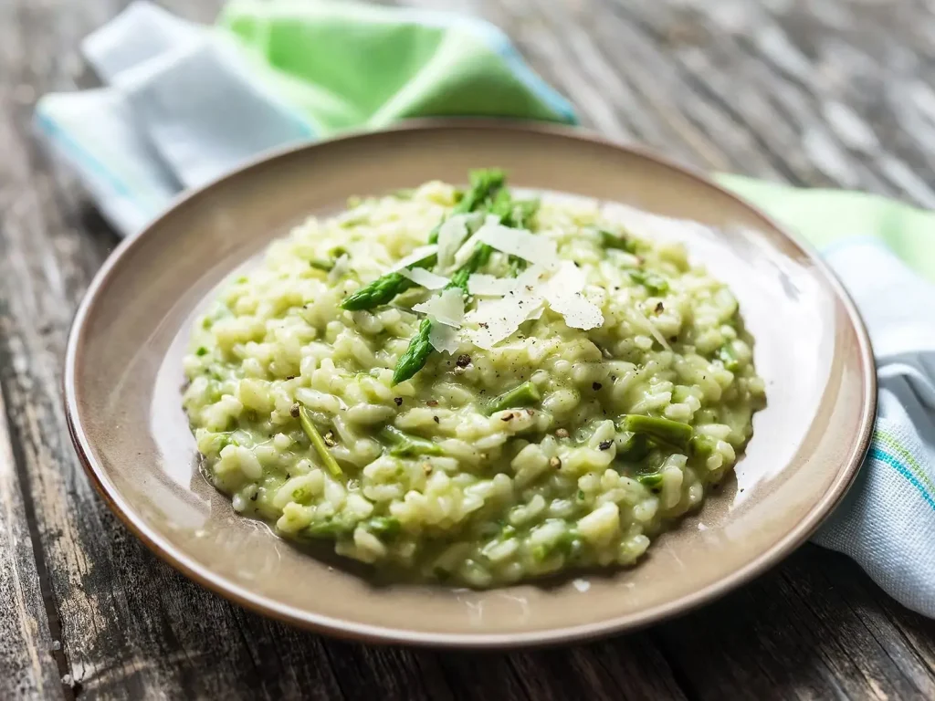 Grüner-Spargel-Risotto