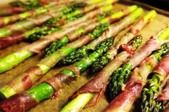 Spargel-Schinkenspieße